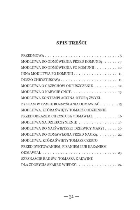 Modlitwy Świętego Tomasza z Akwinu Modlitwy Świętego Tomasza z Akwinu