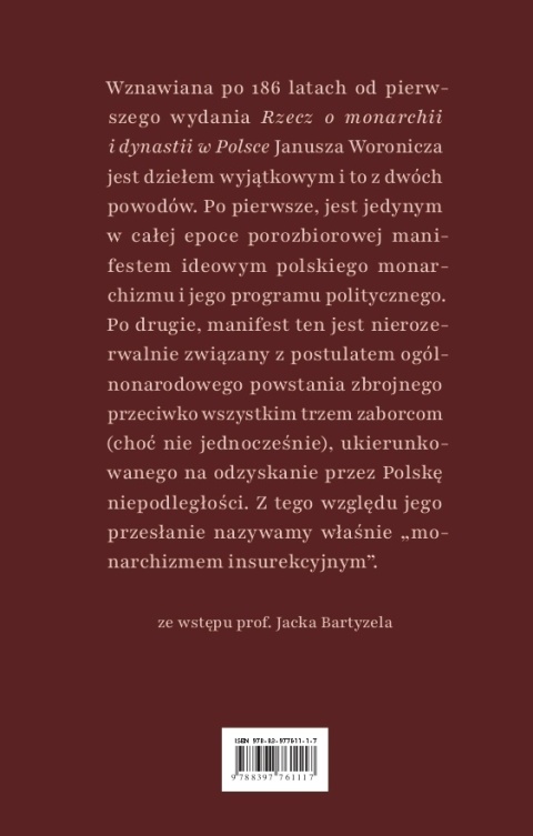 Rzecz o monarchii, J. Woronicz