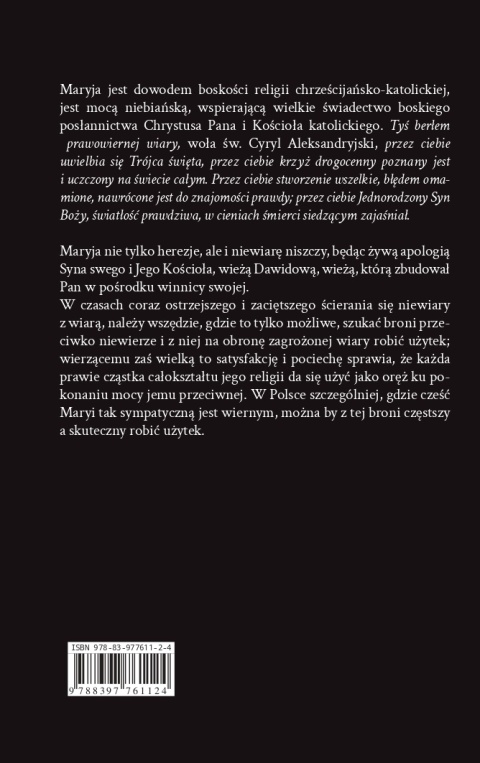 Marya tarczą wiary, ks. dr J. Żukowski